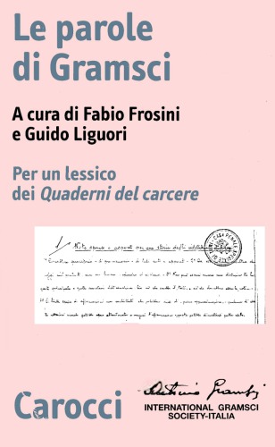 Le parole di Gramsci. Per un lessico dei Quaderni del carcere