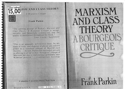 Marxism and Class Theory: A Bourgeois Critique