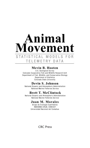 Animal Movement: Statistical Models for Telemetry Data