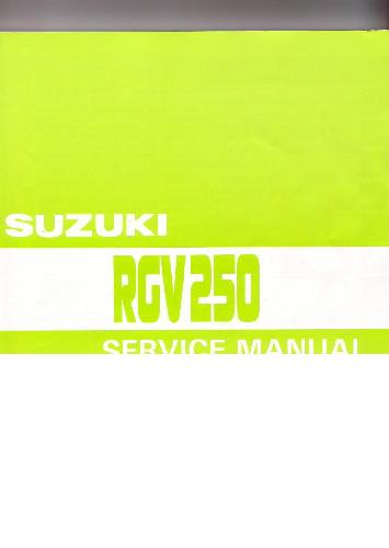 Service Manual - Suzuki RGV 250