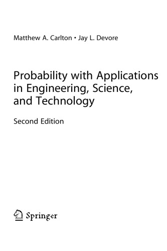 Probability with Applications in Engineering Science and Technology