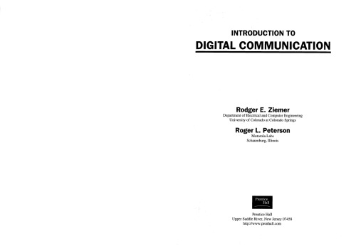 Introduction to Digital Communication