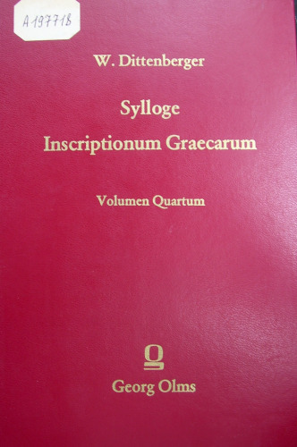 Sylloge Inscriptionum Graecarum