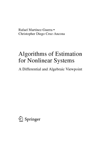 Algorithms of Estimation for Nonlinear Systems. A Differential and Algebraic Viewpoint