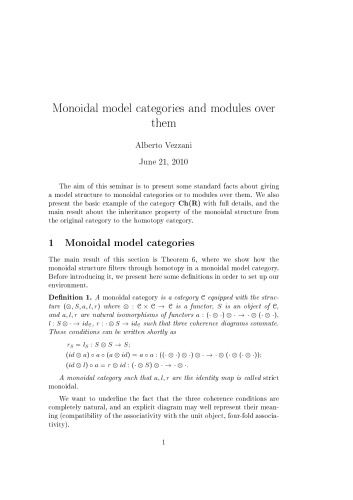 Monoidal model categories and modules over them [expository notes]