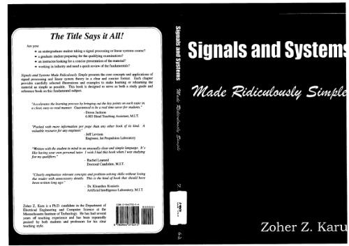 Signals and systems made ridiculously simple