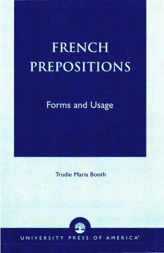 French Prepositions: Forms and Usage