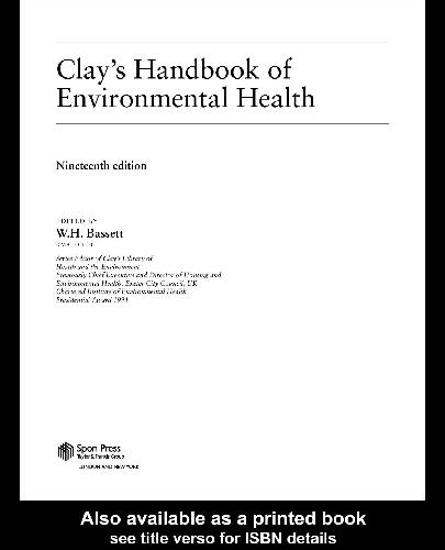 Clay's handbook of environmental health