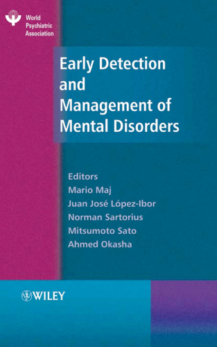 Early detection and management of mental disorders