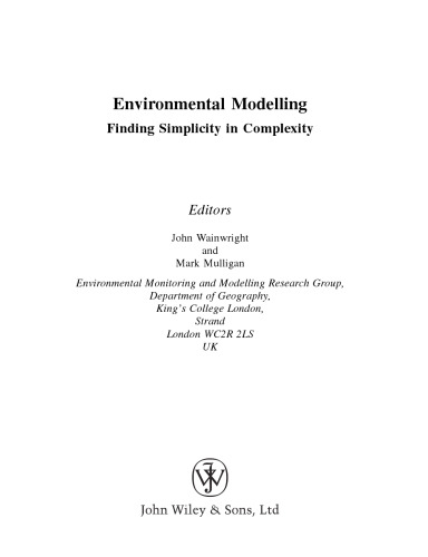 Environmental modelling: finding simplicity in complexity