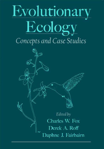 Evolutionary ecology: concepts and case studies