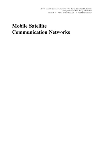 Mobile satellite communication networks