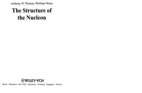 The Structure of the Nucleon