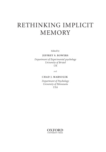 Rethinking implicit memory