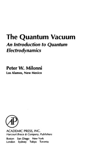 The quantum vacuum: introduction to QED