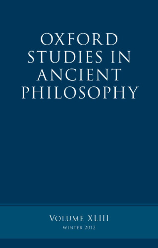 Oxford studies in ancient philosophy, Volume 43