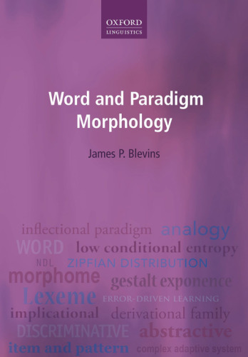 Word and paradigm morphology