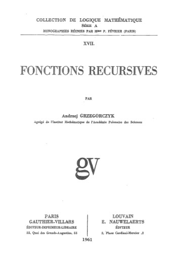 Fonctions récursives