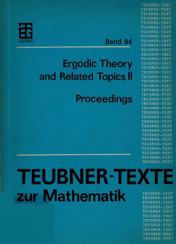 Proceedings of the conference ergodic theory and related topics II, Georgenthal (Thuringia), GDR, April 20-25, 1986