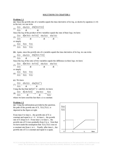 Advanced Macroeconomics Solution Manual