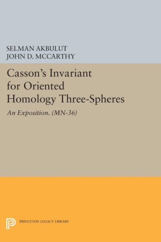 Casson’s invariant for oriented homology 3-spheres : an exposition.