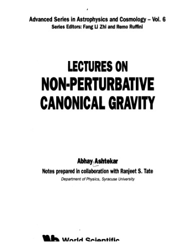 Lectures on nonperturbative canonical gravity