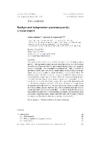 Background independent quantum gravity: a status report