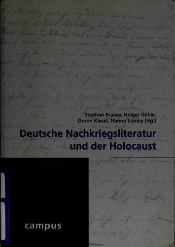 Deutsche Nachkriegsliteratur und der Holocaust