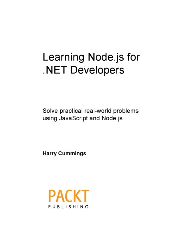 Learning Node.js for .NET Developers