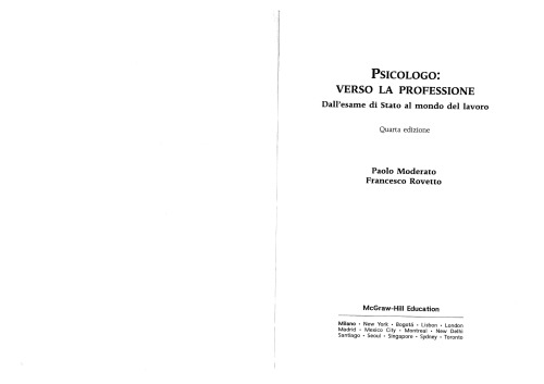 Psicologo: verso la professione. Dall’esame di Stato al mondo del lavoro