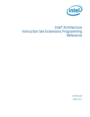 Intel® Architecture Instruction Set Extensions Programming Reference