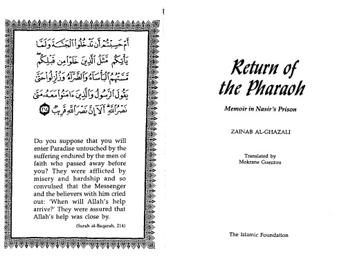 Return of the Pharaoh: Memoir in Nasir’s Prison