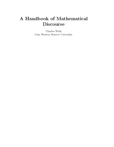 A Handbook of Mathematical Discourse