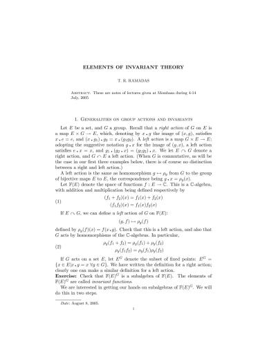 East African Summer School in Representation Theory with connections to Geometry and Combinatorics (July 4-16, 2005, Kenya):  the basics of the combinatorics of tableaux, symmetric functions as well as lectures on polynomial invariants and coinvariants