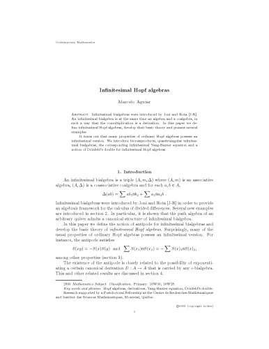 Infinitesimal Hopf algebras [preprint]