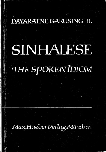 Sinhalese - The Spoken Idiom