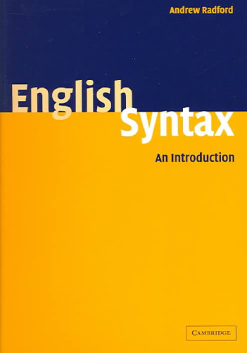 English Syntax: An Introduction