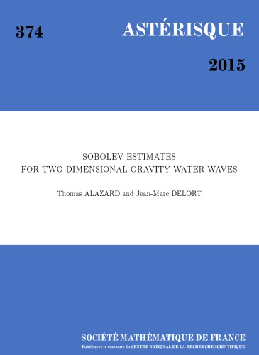 Sobolev Estimates for Two Dimensional Gravity Water Waves