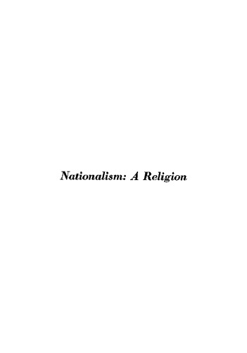 Nationalism: a religion