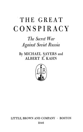 The great conspiracy: The secret war against Soviet Russia