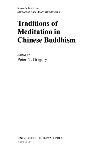 Traditions of Meditation in Chinese Buddhism