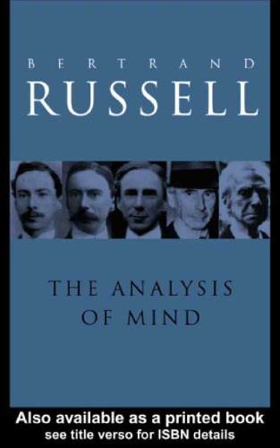 The analysis of mind