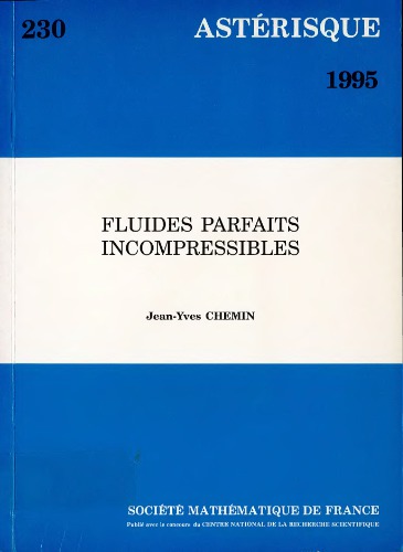 Fluides parfaits incompressibles