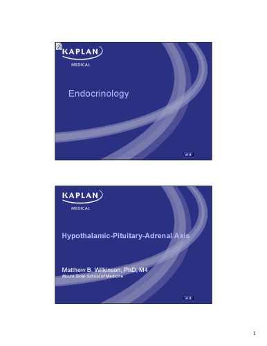 Kaplan High-Yield Endocrinology