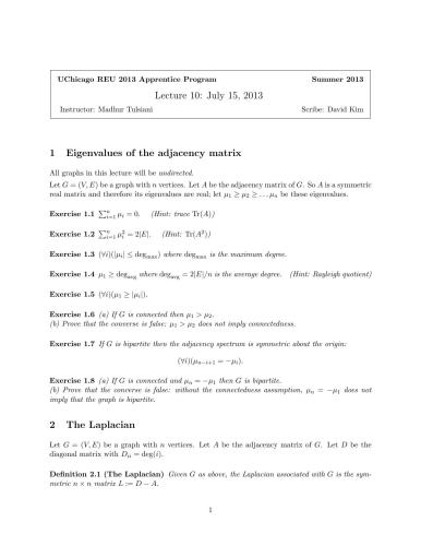 Linear Algebra and Combinatorics [Lecture notes]