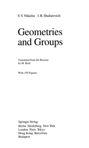 Geometries and Groups