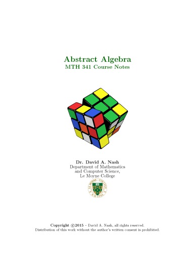 Abstract Algebra [Lecture notes]