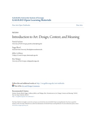 Introduction to Art.  Design, Context, and Meaning