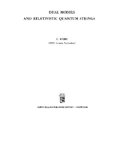 Dual models and relativistic quantum strings