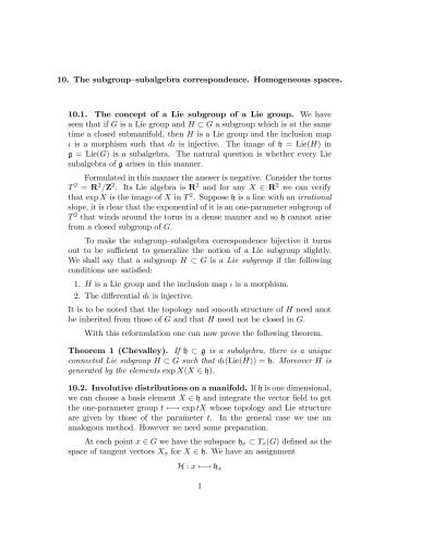 Lie groups [Lecture notes]